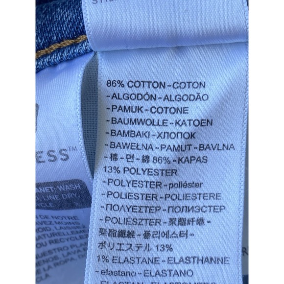 Levi's Wedgie Straight Jeans Womens 27X27 High Rise Snug Hip Thigh Buttonfly - Picture 8 of 8